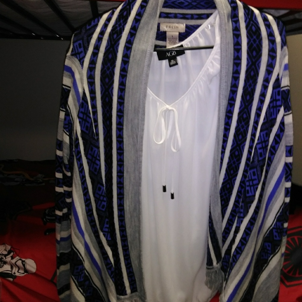 Cardigan with Dress Top